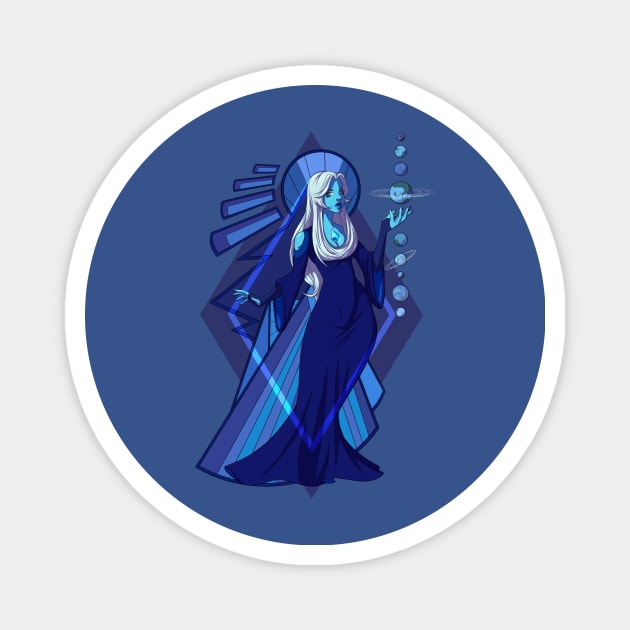 Blue Diamond Magnet by AlonzoCanto